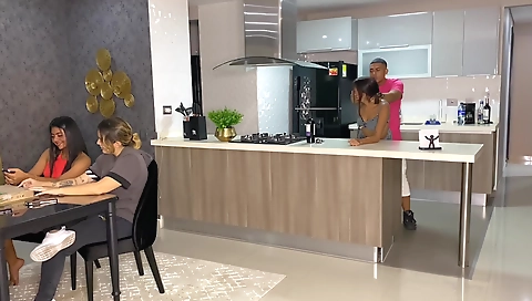 Hot couple fucking in their room