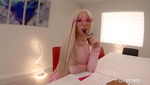 Mature woman with a dildo fucks her pussy