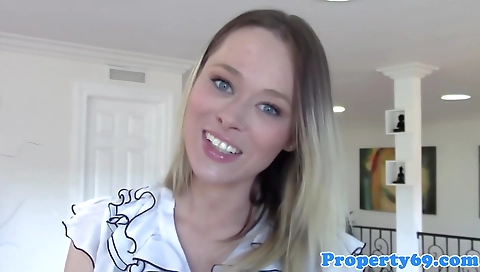 Blonde and ready to get fucked by her