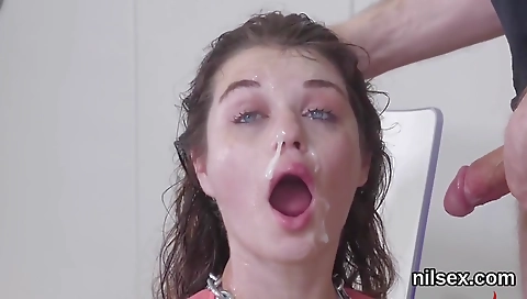 Sexy blonde wife's friend pover