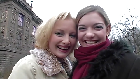 Sexy young blonde in bed with a dildo